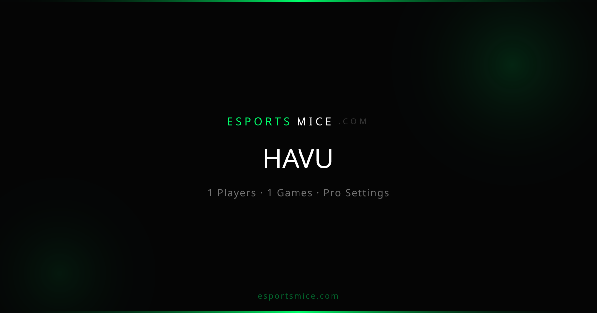 HAVU — Pro Player Settings, Mice & Gear | EsportsMice