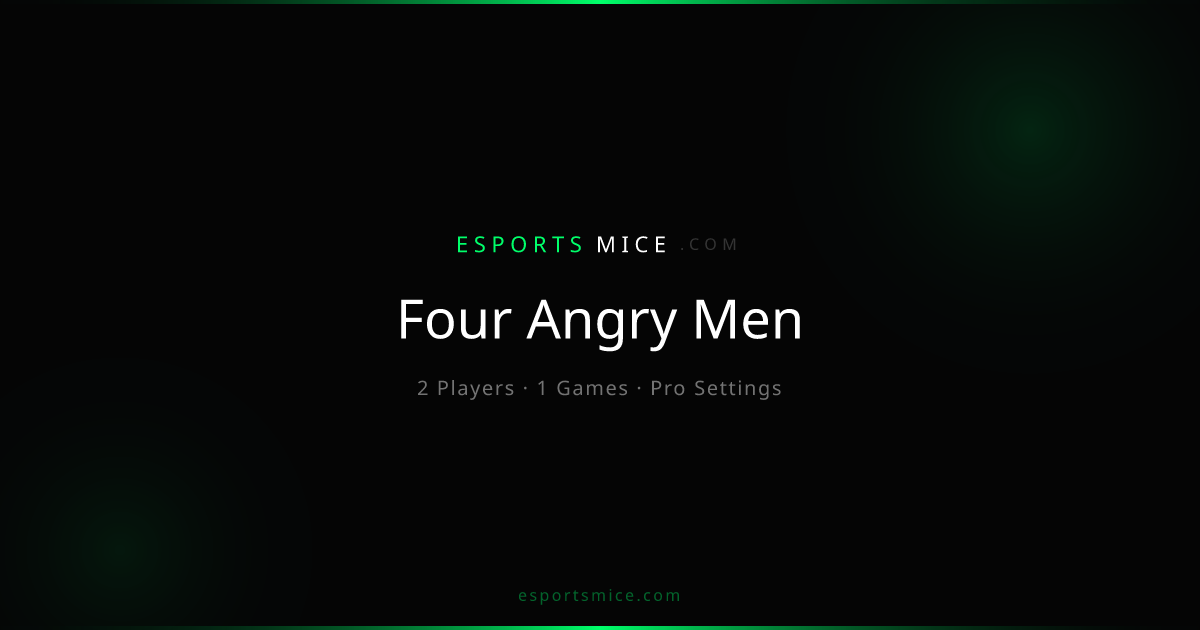 Four Angry Men — Pro Player Settings, Mice & Gear | EsportsMice