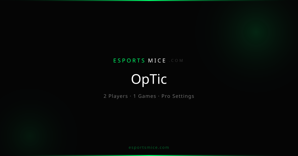 OpTic — Pro Player Settings, Mice & Gear | EsportsMice
