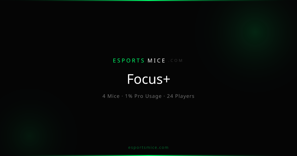 Focus+ — Sensor Specs, Pro Usage & Mice | EsportsMice