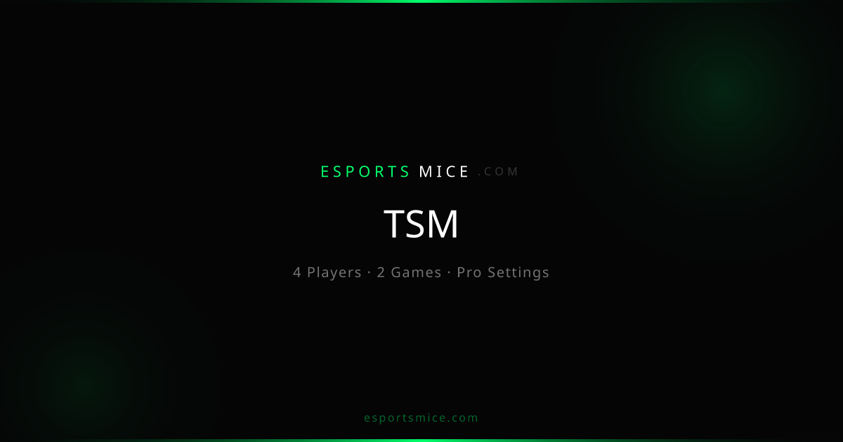 TSM — Pro Player Settings, Mice & Gear | EsportsMice