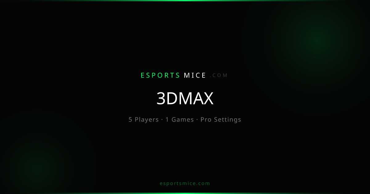 3DMAX — Pro Player Settings, Mice & Gear | EsportsMice
