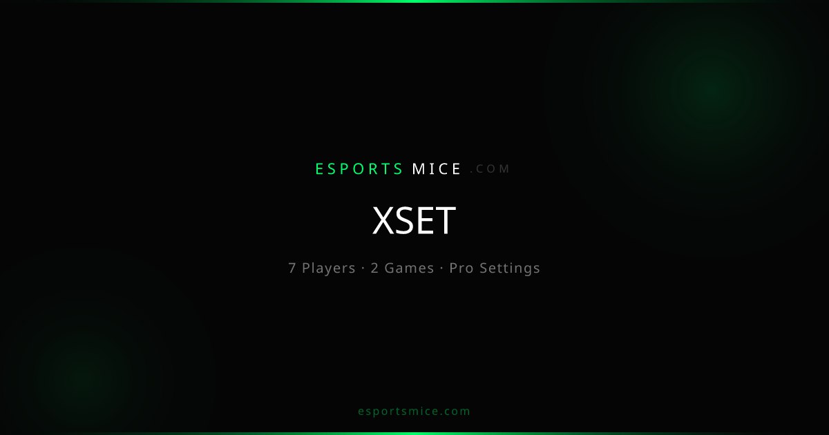 XSET — Pro Player Settings, Mice & Gear | EsportsMice